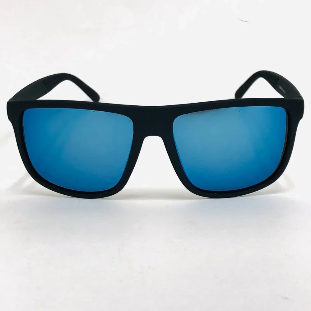 Polarized Men Sunglasses Blue Mirror Lens Wrap‎ Around Driving Running Fishing